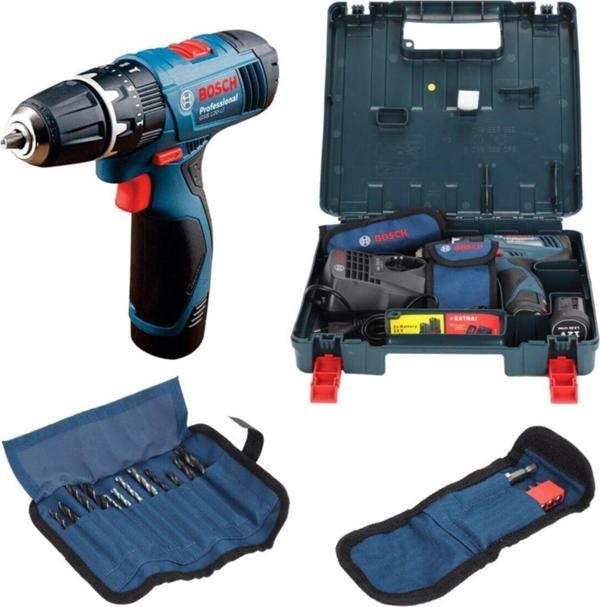 Bosch Professional Gsb 120-lı 1,5ah Akülü Darbeli Delme Vidalama + Aksesuar Seti - 06019f3007 - Image 1