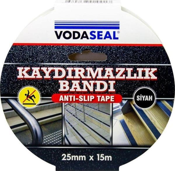 Vodaseal Merdiven Kaydırmazlık Bandı 25 Mm X 15 Mt - Siyah - Image 1