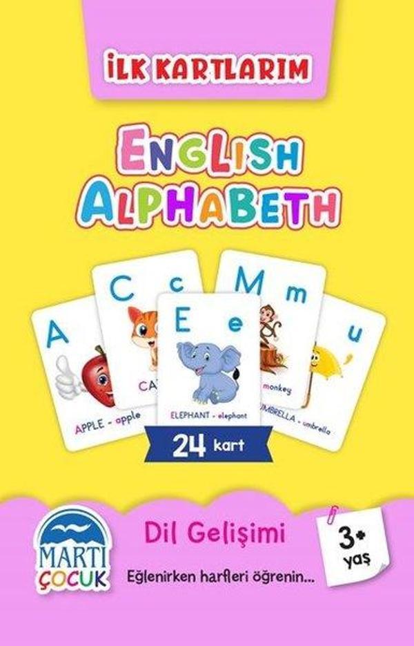 English Alphabeth - İlk Kartlarım 3+ Yaş - Martı Yayınları Yayınevi - Image 1