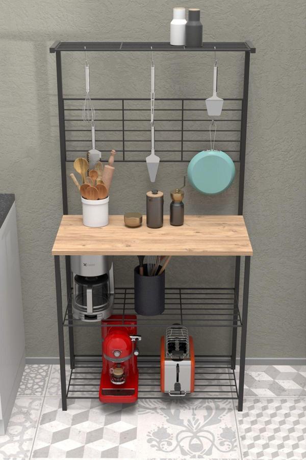 Retodesign Atlantik Çam Mutfak Bangosu Mutfak Masası Mutfak Rafı Kahve Köşesi Masası 1850 - Image 1