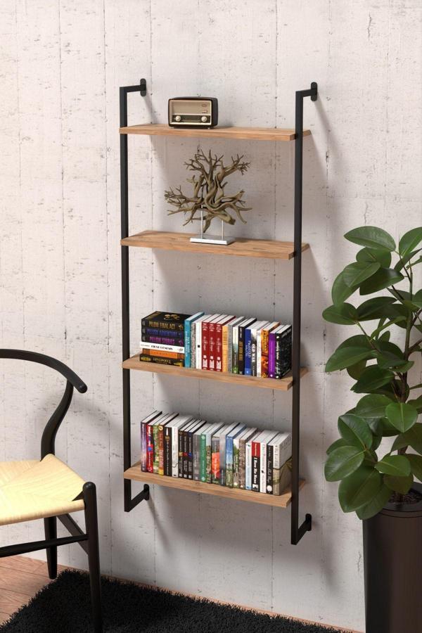 Retodesign Duvara Monte 4 Katlı Raf, Duvar Rafı - Kitaplık 2601 - Image 1