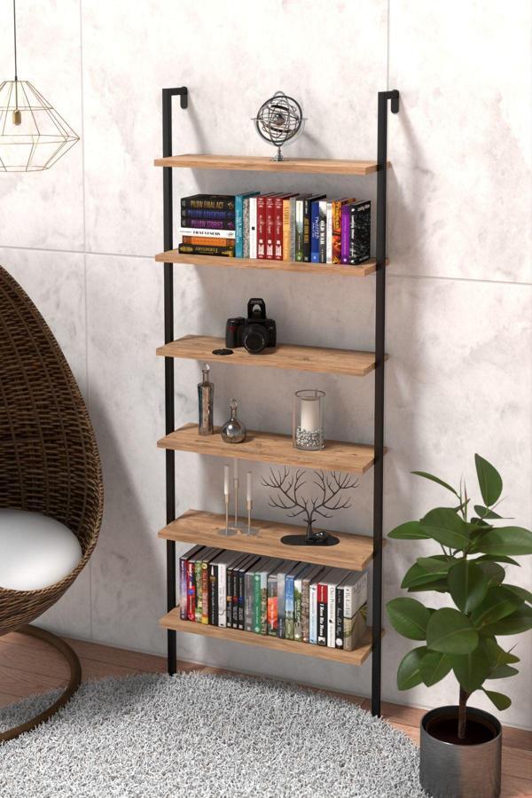 Retodesign Duvara Monte 6 Katlı Raf, Duvar Rafı - Kitaplık 2603 - Image 1