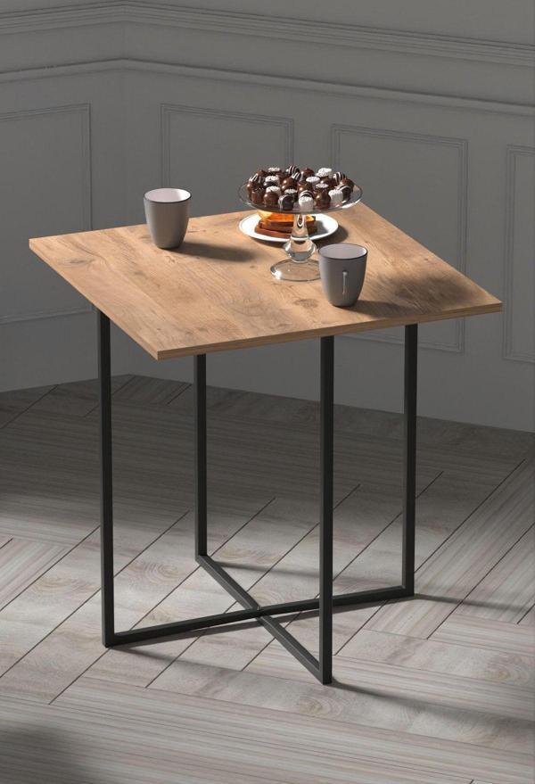 Retodesign Kare 70 70 Masa Yemek Masası 1689 - Image 1