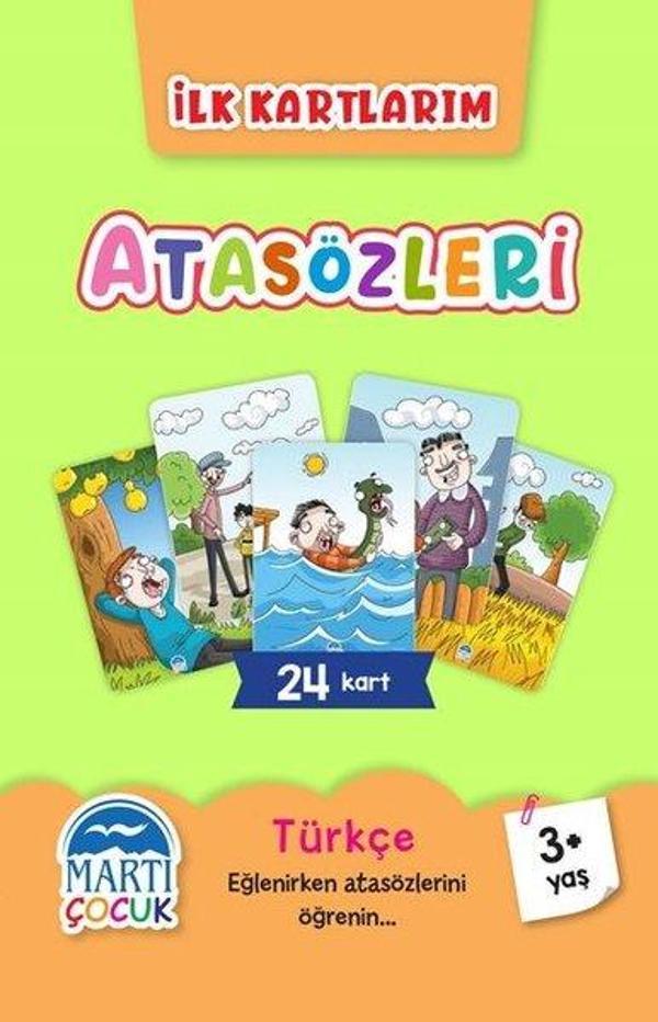 Atasözleri - İlk Kartlarım 3+ Yaş - Martı Yayınları Yayınevi - Image 1