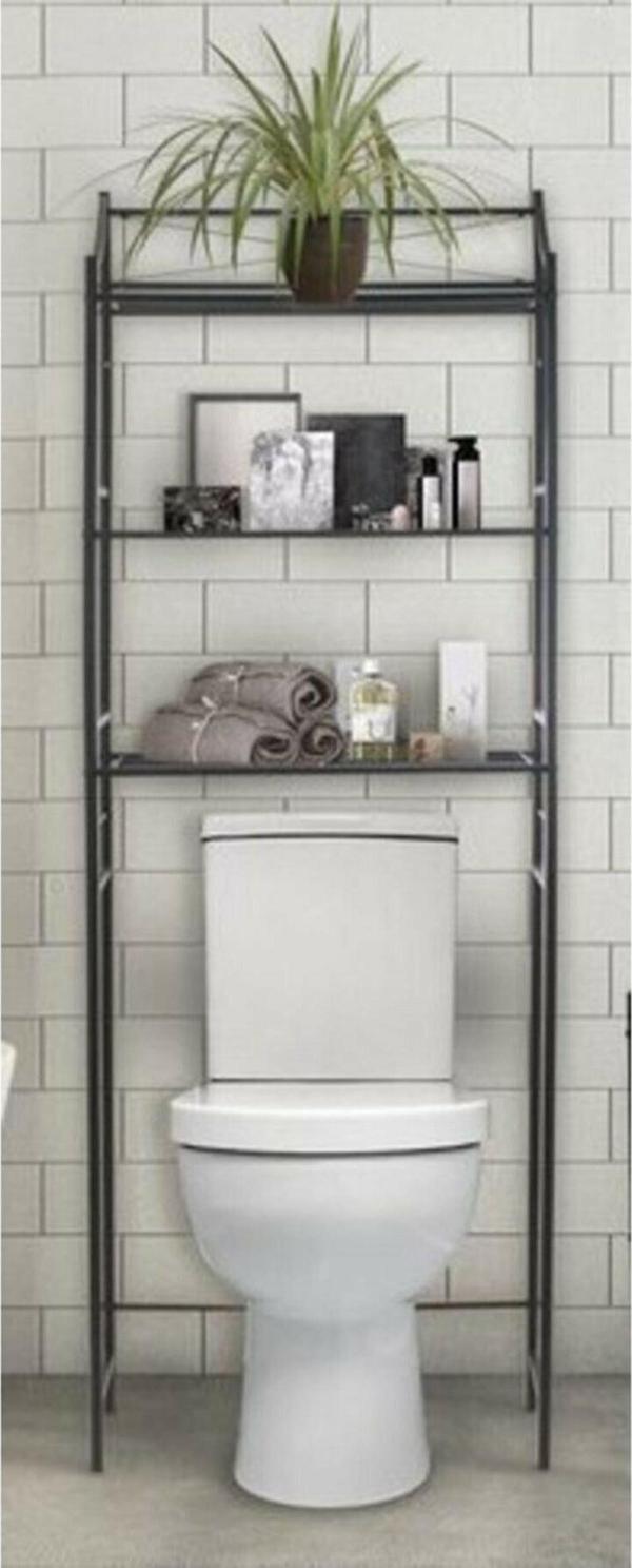 Retodesign Retodesing Metal Wc Arka Rafı, Banyo Klozet Rafi, Kağıtlık - Image 1