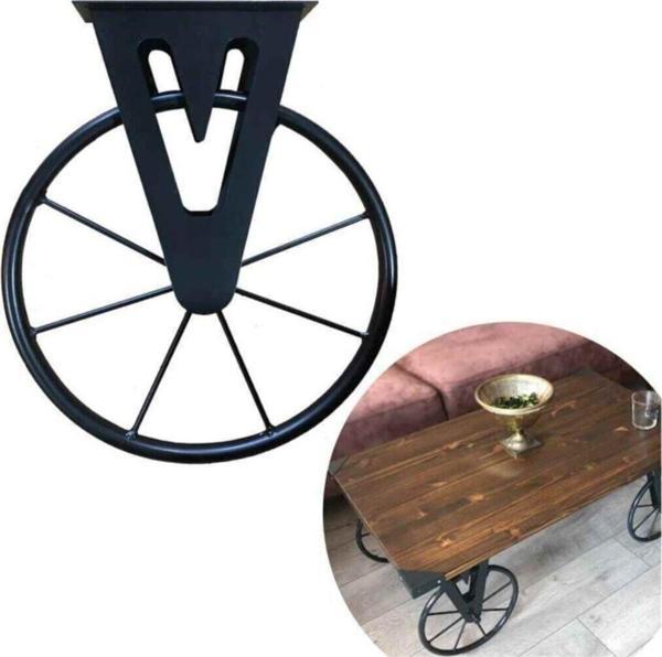 Retodesign Sehpa Ayağı.Tekerlekli Orta Sehpa Ayağı 1120 - Image 1