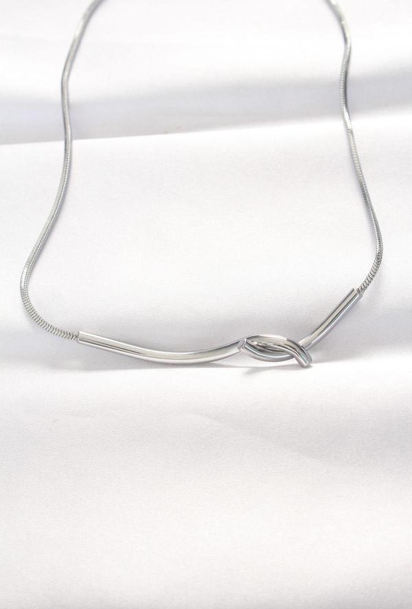 316L Çelik Silver Renk Kolye - EBJ240521W24282 - Image 1