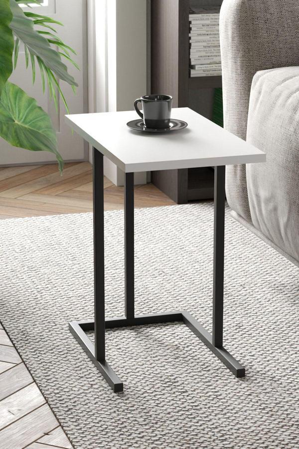 Retodesign Zigon Sehpa, Yan Sehpa 3201B Beyaz - Image 1