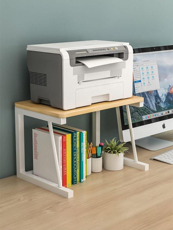 sekizincicaddedizayn Yazıcı Sehpası - Atlantik Çam Beyaz 45x30 - Image 1