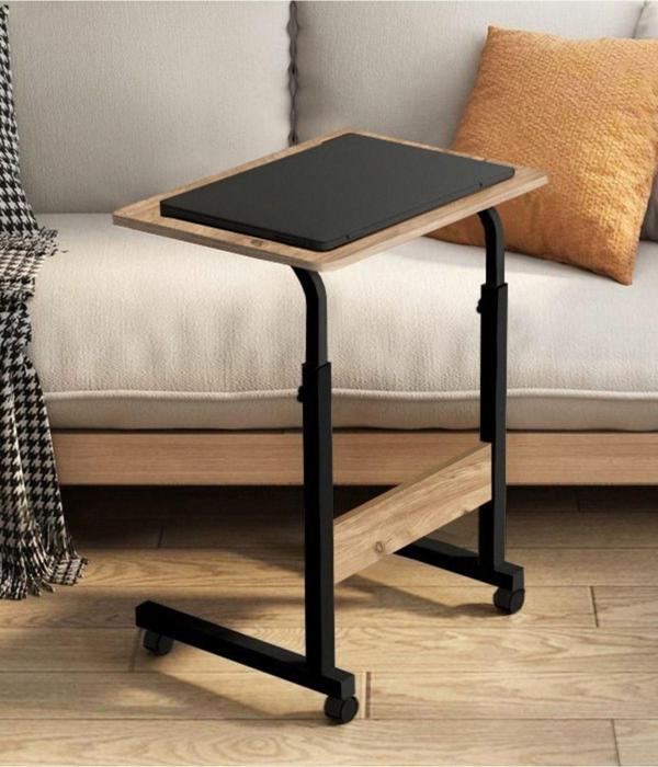 sekizincicaddedizayn Yükseklik Ayarlı Laptop / Notebook Ve Tablet Sehpası - Atlantik Çam (TEKERLİ) 45x40 - Image 1