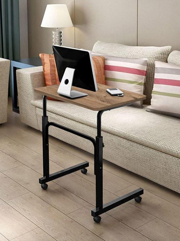 sekizincicaddedizayn Yükseklik Ayarlı Laptop Sehpası Ve Çalışma Masası - Ceviz (tekerli) 70x40 - Image 1