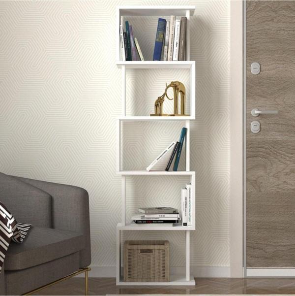 Dorpek Alvina Dekoratif Kitaplık Beyaz - Image 1