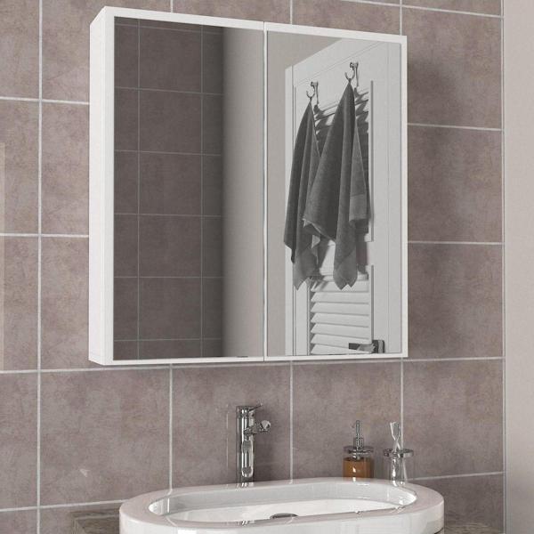Dorpek Priya Çok Amaçlı Aynalı Banyo Dolabı Beyaz - Image 1