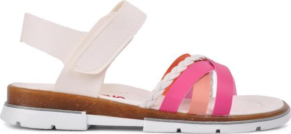 Ayakmod 001 Beyaz-Pembe Çocuk Sandalet - Image 1