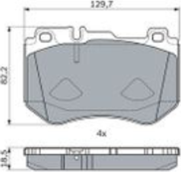 Bosch Mercedes C180 0986494777 Ön Fren Balatası  - Image 1