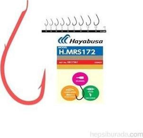 Hayabusa Hmrs 172 Tirnakli Canlı Yem İğnesi 15'li Paket, No:1, Red - Image 1