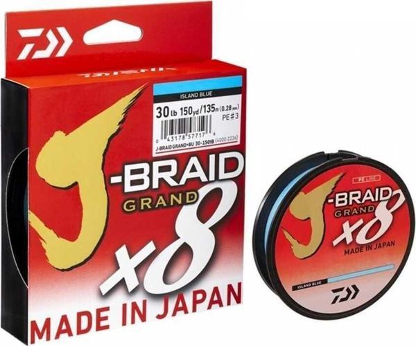 Daiwa JB Grand 8B 135 M Blue İp Misina, 0.18 mm - Image 1