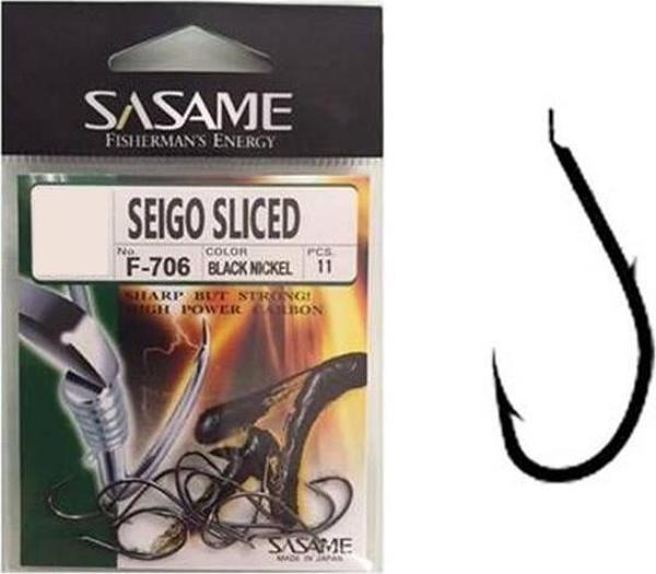 Sasame Seigo Sliced F-706 Black Nickel Olta İğnesi, No: 3/0 - Image 1