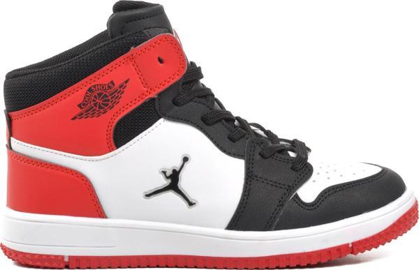 Ayakmod Haykat Uzun Kırmızı Bağcıklı Unisex Hi Sneaker - Image 1