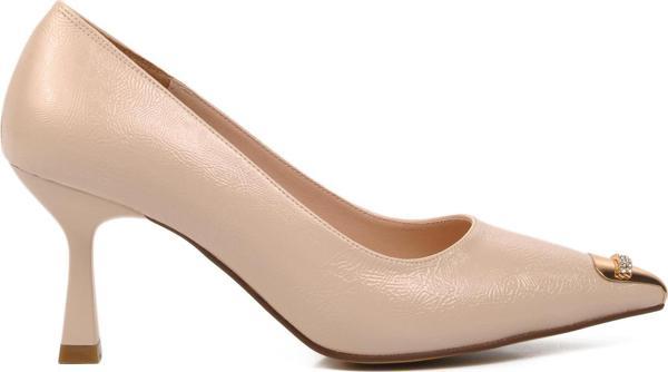 Ayakmod 357069 Bej Kadın Taşlı Stiletto - Image 1