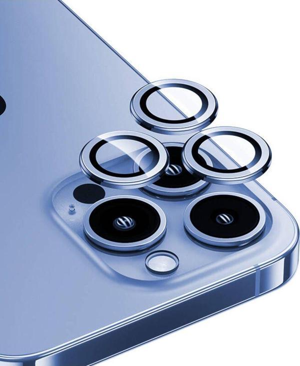 Benks iphone 15 Pro Max Uyumlu Benks Dr Sapphire Kamera Lens Koruyucu Mavi - Image 1
