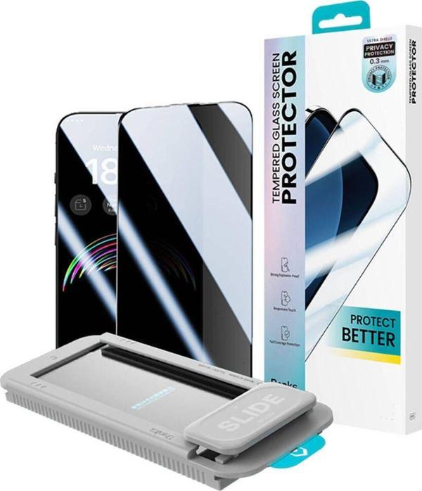 Benks iphone 15 Uyumlu Benks V Pro Ultra Shield Privacy 0.3Mm Ekran Koruyucu Kolay Uygulama Aparatlı - Image 1