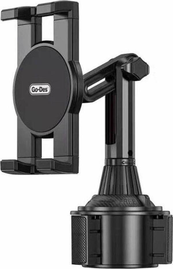 Go-Des Araç İçi Telefon Tutucu Go Des Gd-Hd313 360 Oynar Başlıklı Bardaklık Tipi Tasarım - Image 1