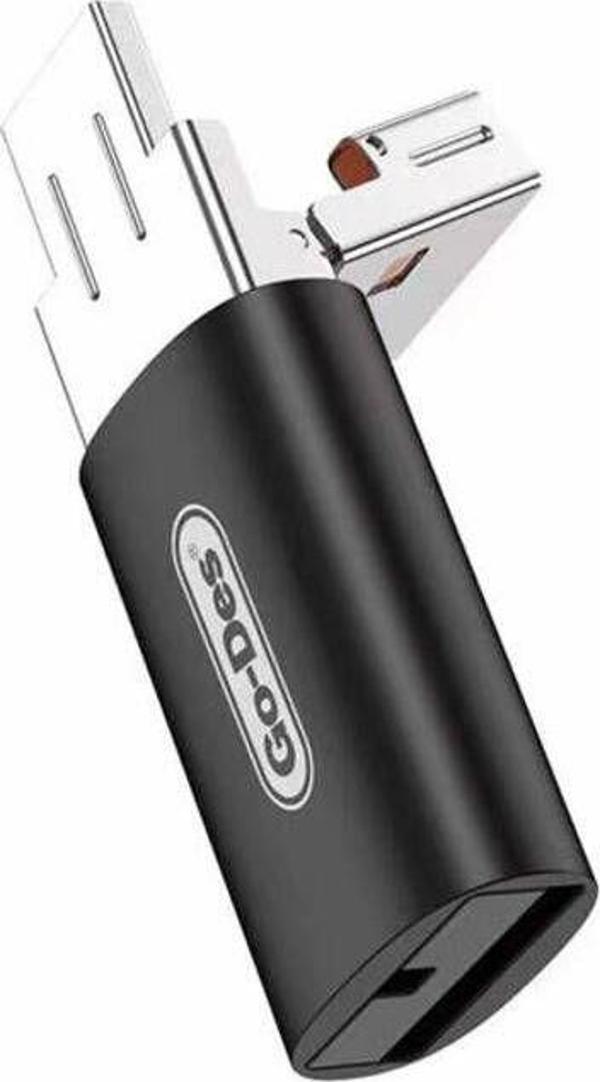 Go-Des Go Des Gd-Ct191 Tf Kart To Usb-A Ve Type-C 2İn1 Otg Hafıza Kart Okuyucu - Image 1