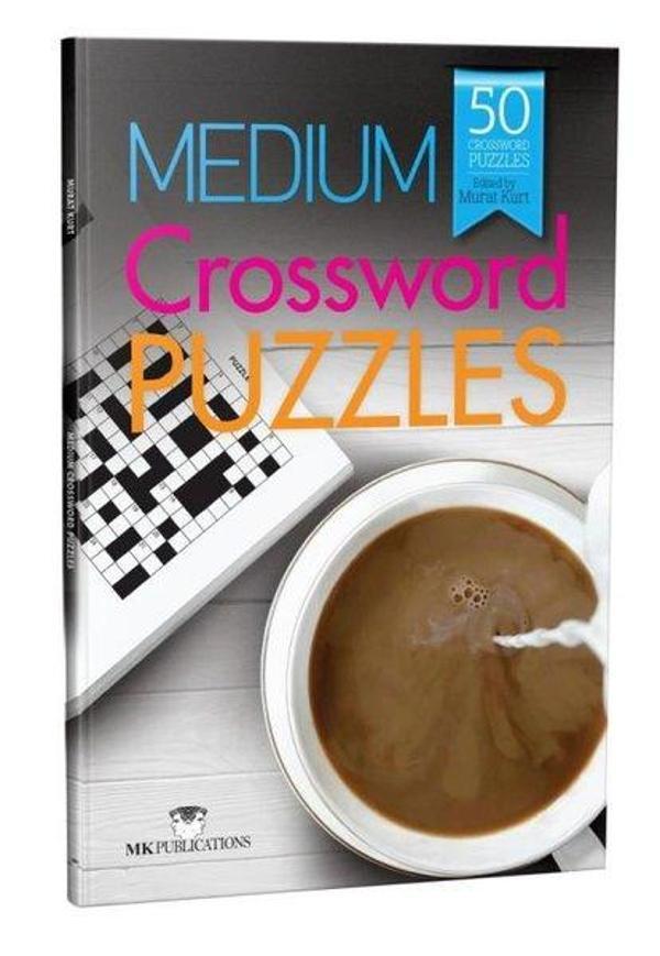 Medium Crossword Puzzles - İngilizce Kare Bulmacalar (Orta Seviye) - MK Publications - Image 1