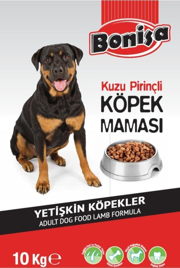 Bonisa 10 Kg Köpek Maması Kuzu & Pirinç Yetişkin - Image 1
