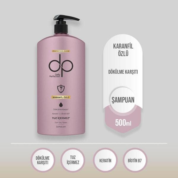 Dp Daily Perfection Karanfil Özlü 500 Ml Tuzsuz Şampuan - Image 1