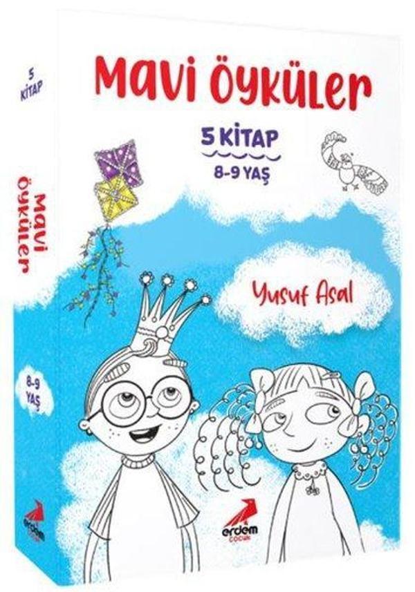 Mavi Öyküler Seti - 5 Kitap Takım - Erdem Çocuk - Image 1