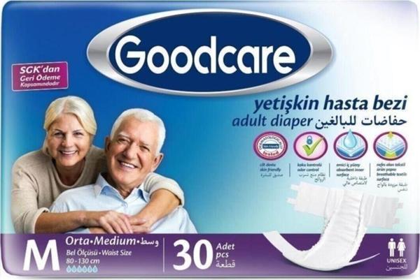 Goodcare Belbantlı Yetişkin Hasta Bezi M (Orta) 30 - Image 1
