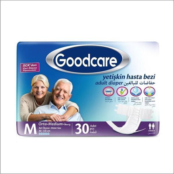 Goodcare Good Care M Belbantlı Yetişkin Hasta Bezi M 30 Lu - Image 1