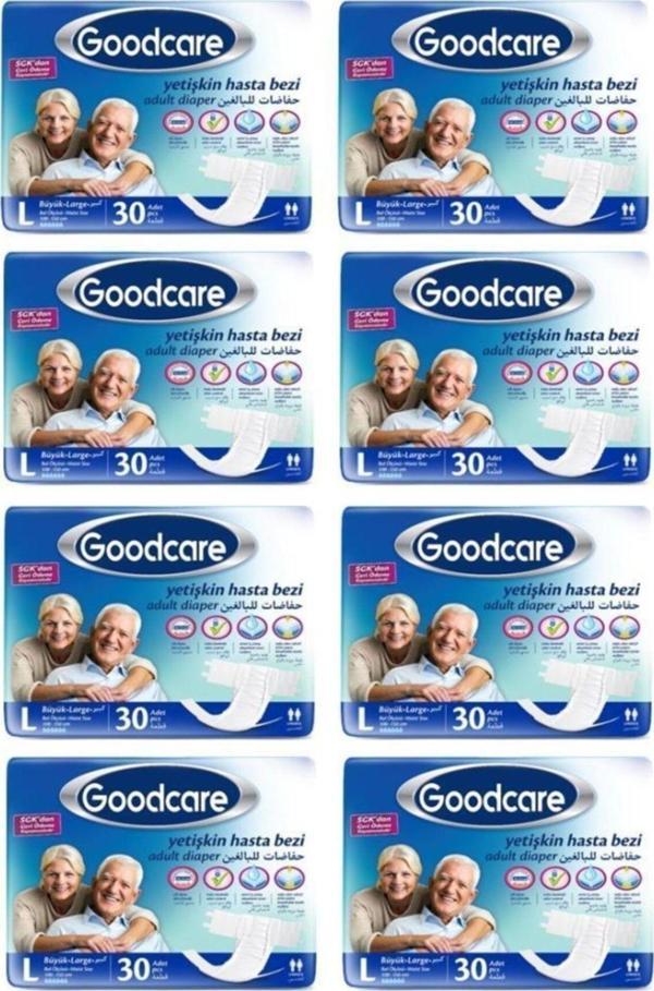 Goodcare Belbantlı Hasta Bezi 240 Adet Büyük Large - Image 1