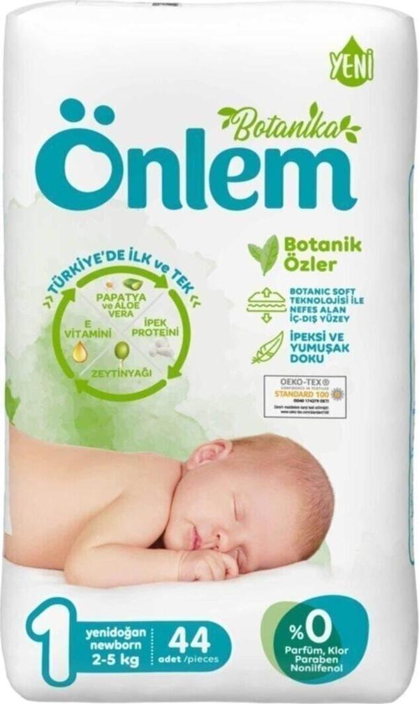 Önlem Botanika Bebek Bezi Avantaj Paket Newborn 44 Adet (2 - 5 Kg) - Image 1