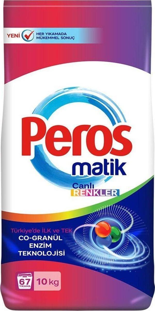 Peros Matik Toz Deterjan Canlı Renkler 10 Kg - Image 1