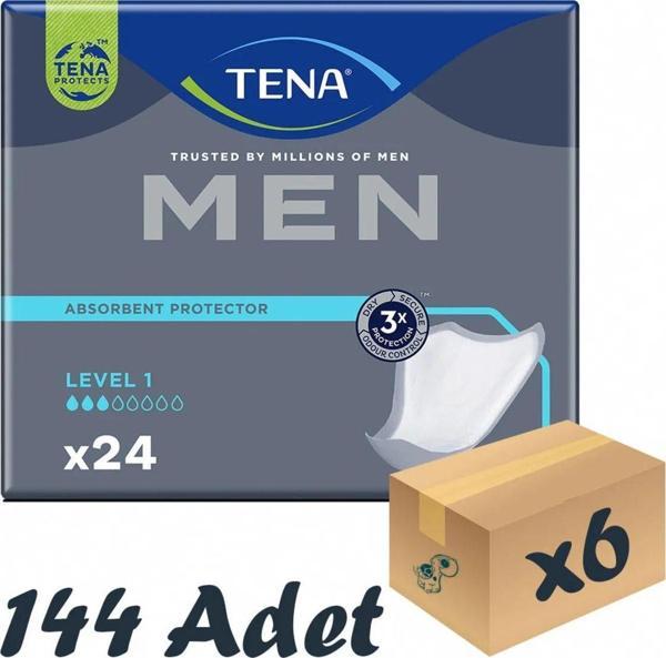 Tena Men Level 1 Erkek Mesane Pedi 144 Adet - Image 1