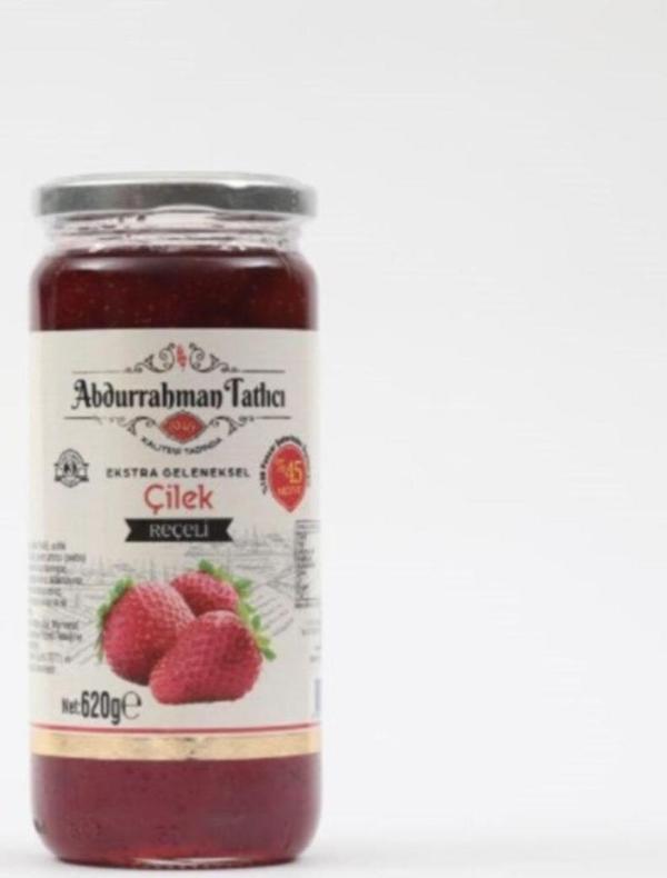 Abdurrahman Tatlıcı Çilek Reçeli Cam 620 Gr. - Image 1