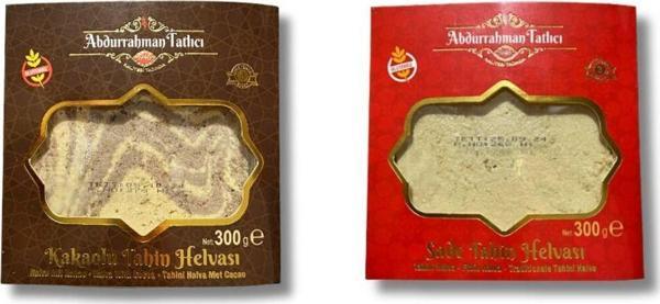 Abdurrahman Tatlıcı Sade Tahin Helvası & Kakaolu Tahin Helvası 300 Gr - Image 1