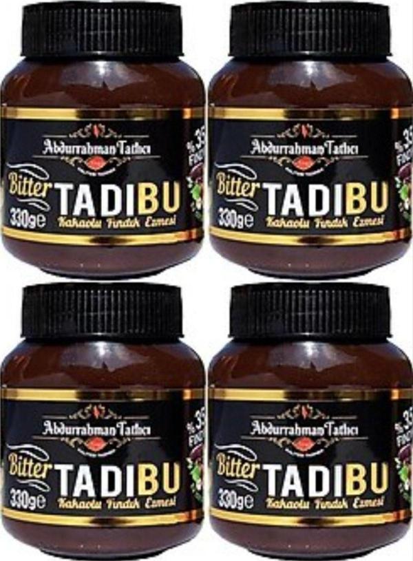 tadıbu Tadibu Bitter Kakaolu Fındık Ezmesi 4 Adet 330 gr - Image 1