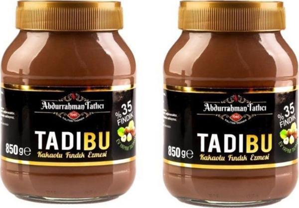Abdurrahman Tatlıcı Tadıbu Kakaolu Fındık Ezmesi 850 Gr X 2 Adet - Image 1