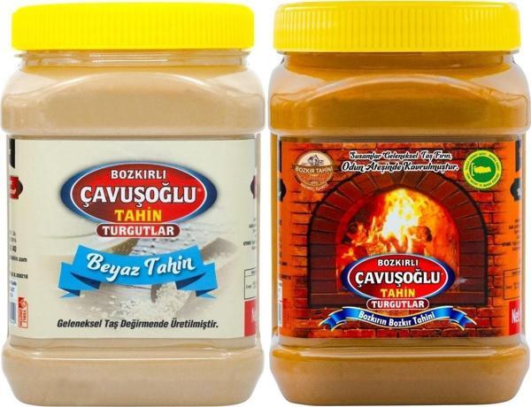 Bozkırlı Çavuşoğlu Odun Ateşinde Kepekli Bozkır Tahini 930G + Beyaz Tahin 930G - Image 1