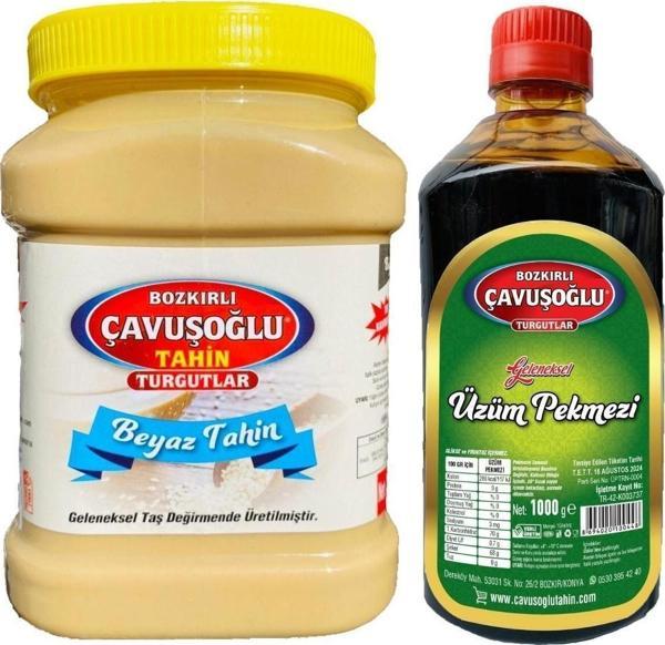 Bozkırlı Çavuşoğlu Turgutlar Kepeksiz Beyaz Tahin 930G Üzüm Pekmezi 930G - Image 1