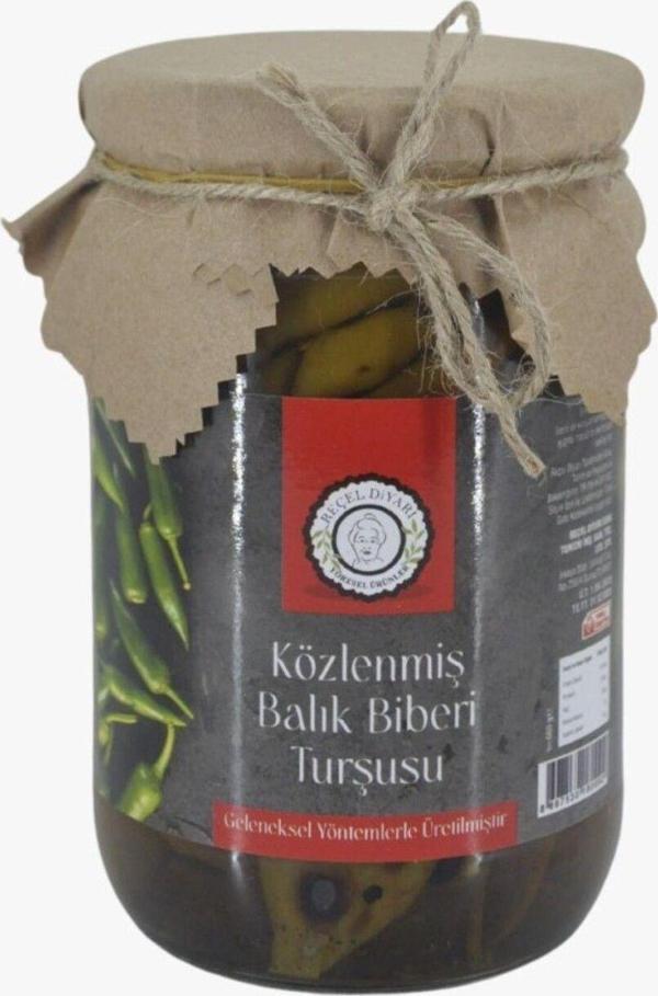 Reçel Diyarı Közlenmiş Balık Biberi Turşusu 660 Gr - Image 1