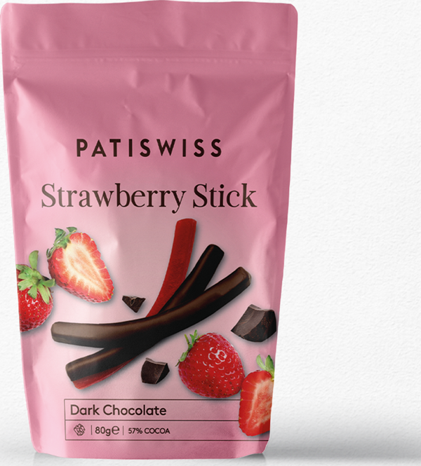 Patiswiss Bitter Çikolatalı Çilek Çubukları - Image 1