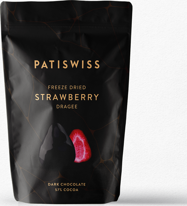 Patiswiss Bitter Çikolatalı Çilek Draje - Image 1
