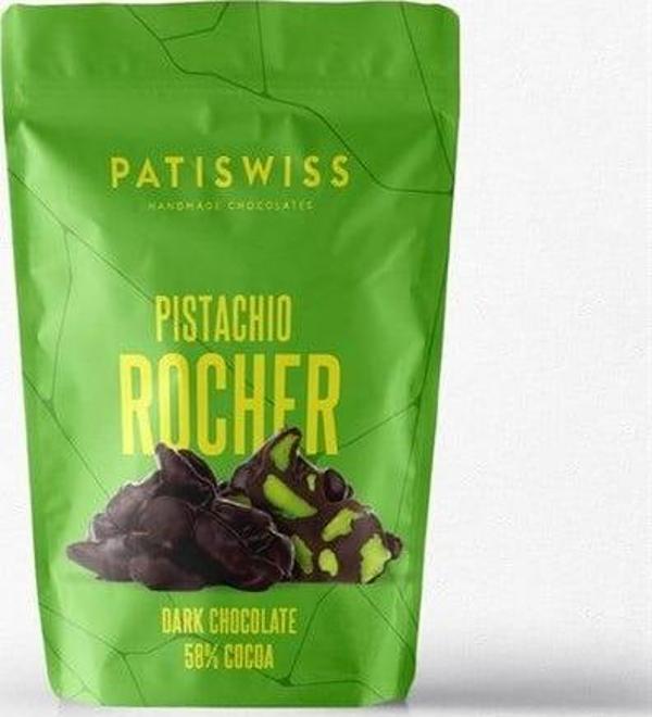Patiswiss Rocher Bitter Çikolatalı Antep Fıstıklı 80 g - Image 1