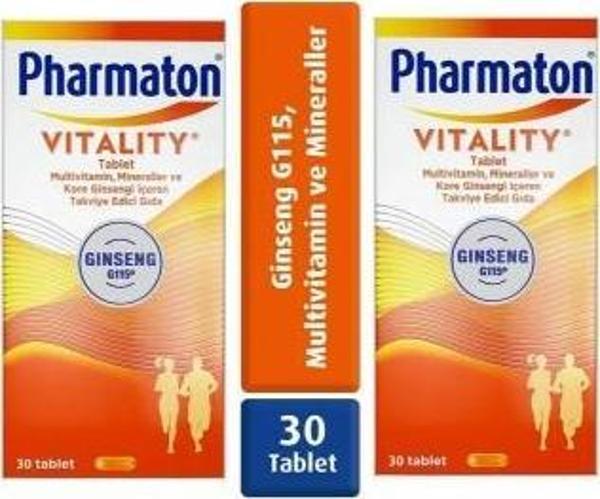 Pharmaton Vitality 30 TABLET 2 adet - Image 1