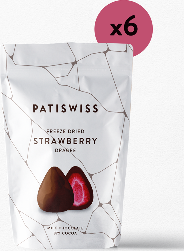 Patiswiss Sütlü Çikolatalı Çilek Draje 80g x 6 adet - Image 1